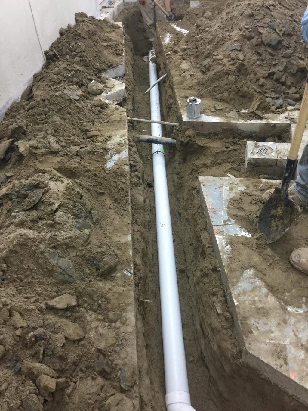 Commercial Drain Installation 8