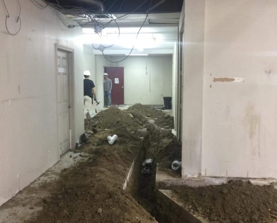 Commercial Drain Installation 9