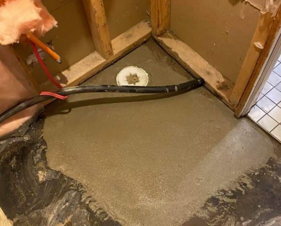 basement drain install 1